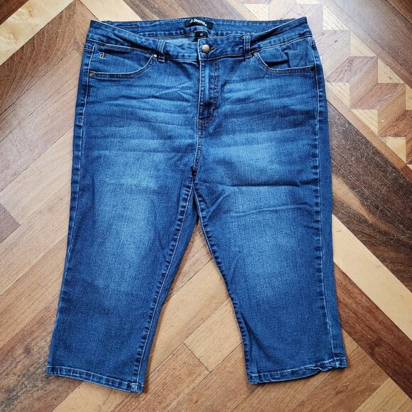 D. Jeans Cropped Pedal Pusher Jeans Size 14 - Picture 2 of 11